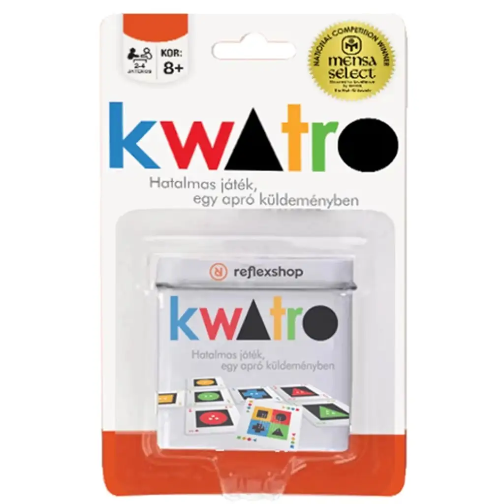 Kwatro társasjáték bliszteres csomagolásban