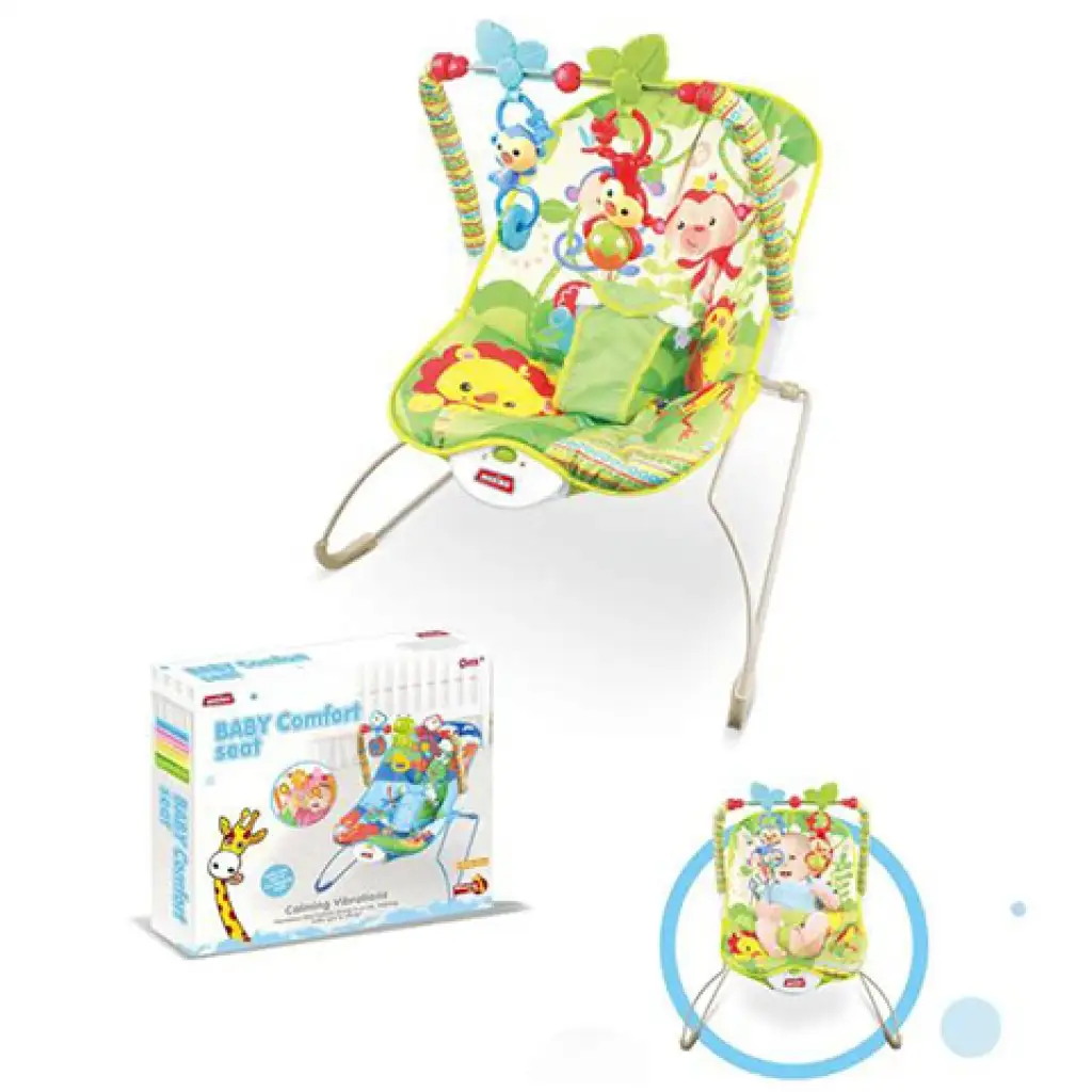 Rezgő pihenőszék állatos mintával kép 2