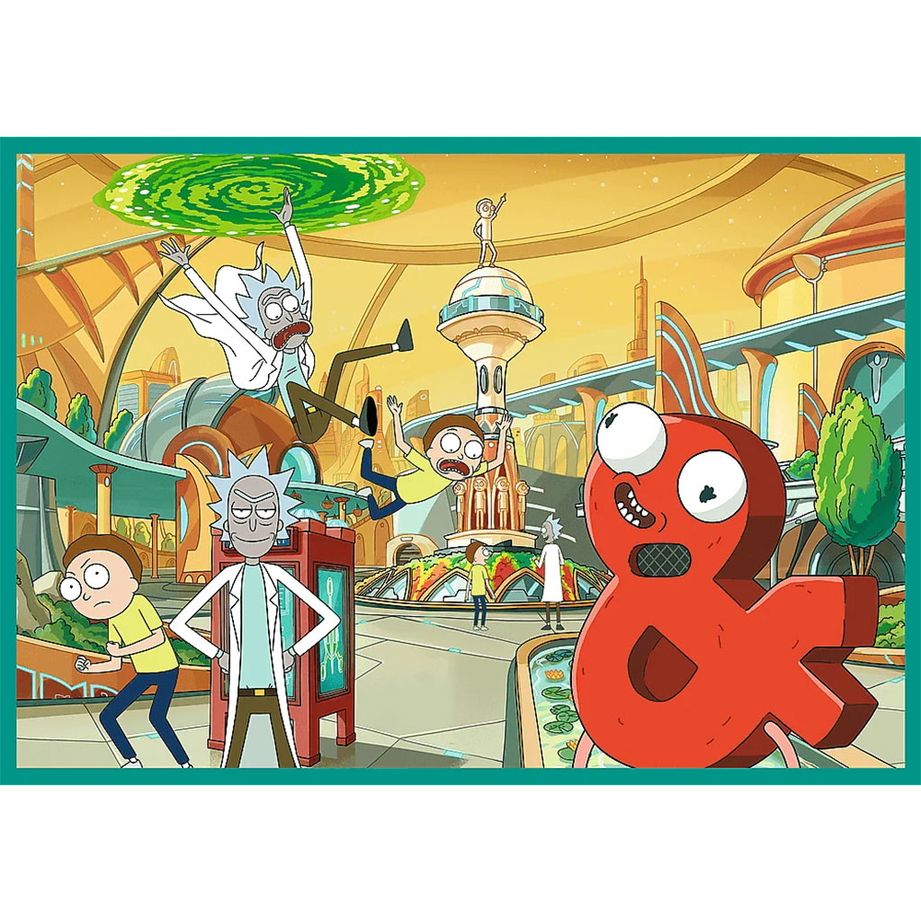 Rick és Morty Őrült kalandok 4x250db-os puzzle - Trefl kép 4