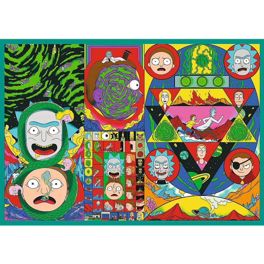 Rick és Morty Őrült kalandok 4x250db-os puzzle - Trefl kép 5