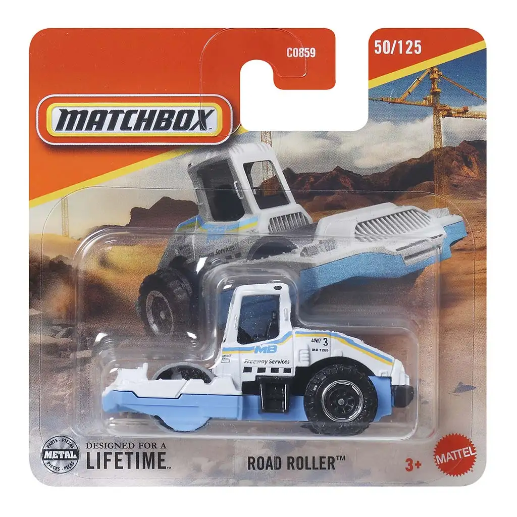 Matchbox: Road Roller kisautó 1/64 - Mattel