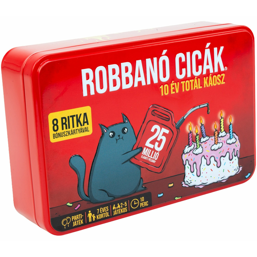 Robbanó cicák - 10 éves jubileumi kiadás társasjáték