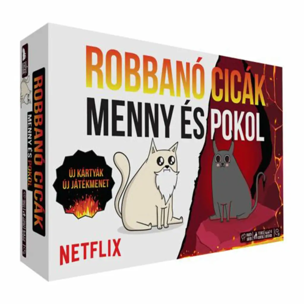 Robbanó cicák - Menny és pokol! társasjáték kép 1