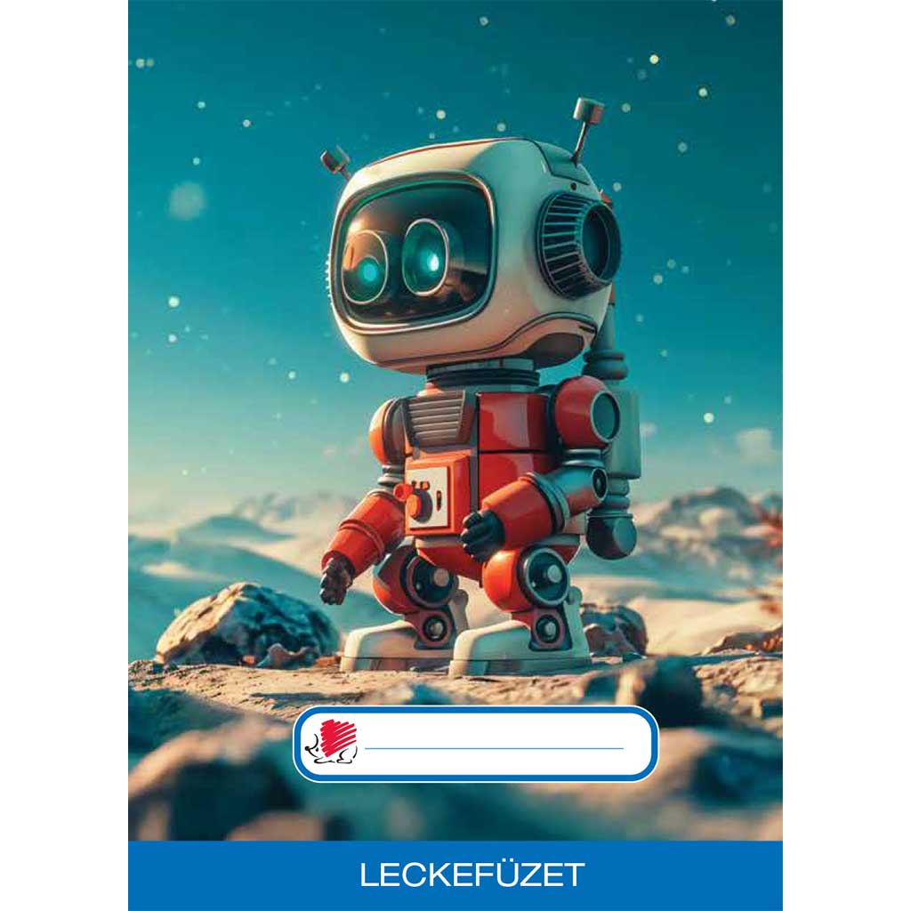 ICO: Süni Robot mintás leckefüzet A/5-ös kép 1