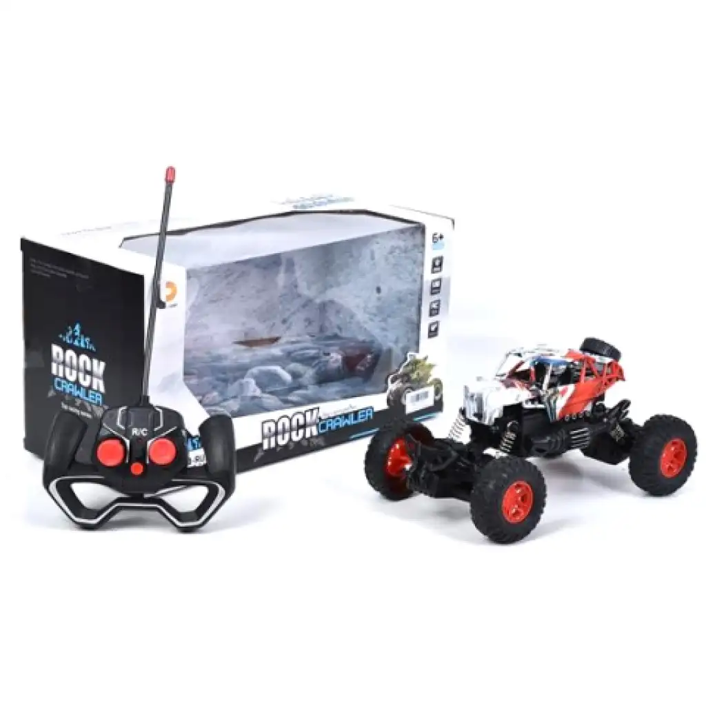 RC Távirányítós Crawler piros-fehér terepjáró autó 1/18 2.4GHz