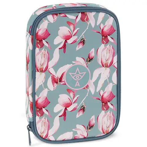 Ars Una: Rosy Magnolia többszintes kihajtható tolltartó 15,5x22,5x4,5cm