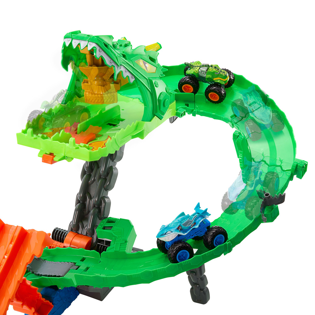 Hot Wheels Monster Trucks: Sárkányfutam pályaszett - Mattel kép 3
