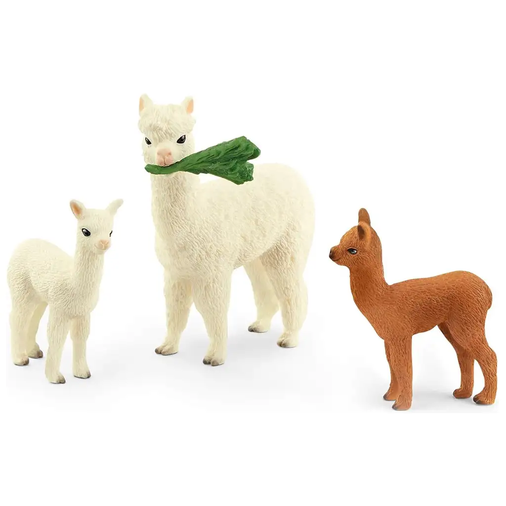 Schleich: Wild Life - Alpaka család figura szett (42544) kép 2