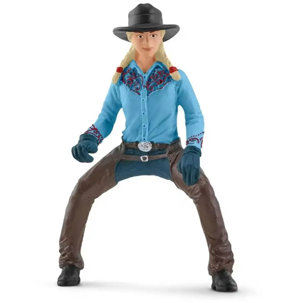 Schleich: Farm World - Lasszóverseny cowgirllel játékszett (42577) kép 4