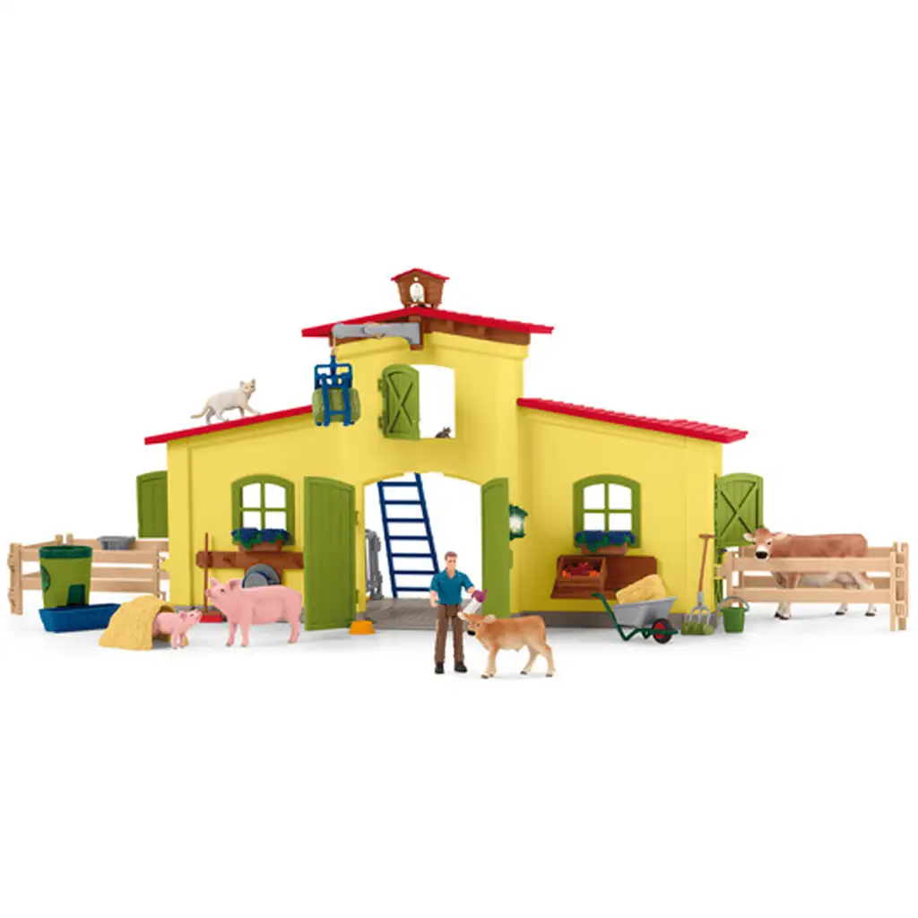 Schleich: Farm World - Nagy farm állatokkal játékszett (42605) kép 2