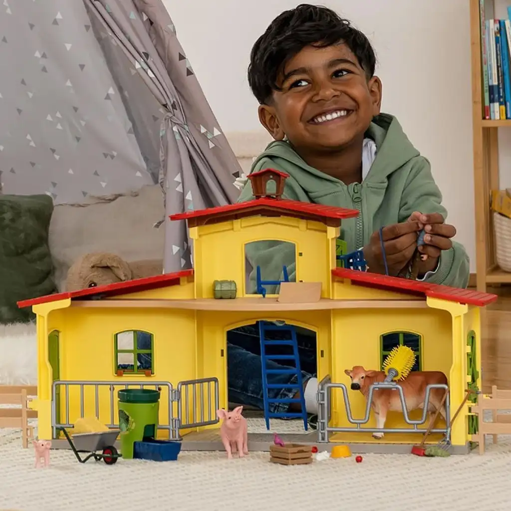 Schleich: Farm World - Nagy farm állatokkal játékszett (42605) kép 5