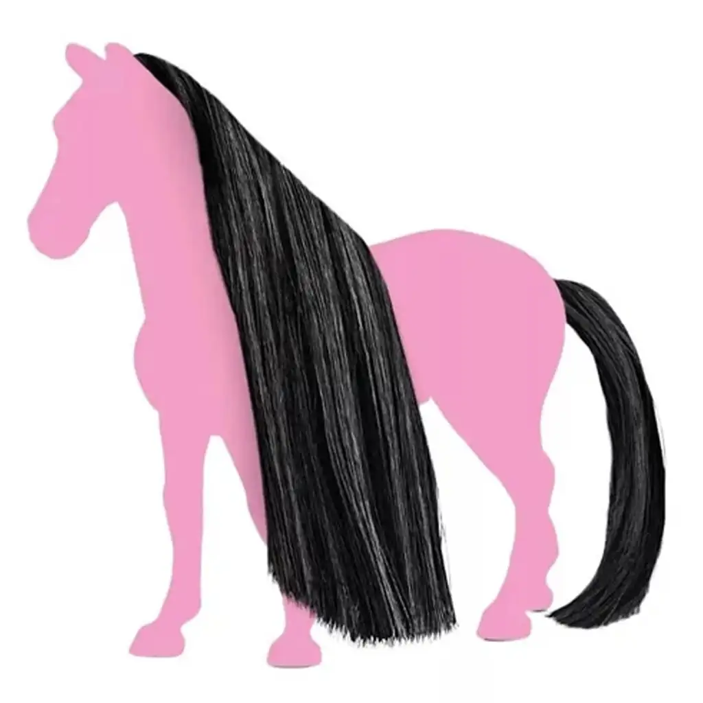 Schleich Horse Club: Sofia's Beauties - Fekete sörény és farok kiegészítő szett (42649) kép 2