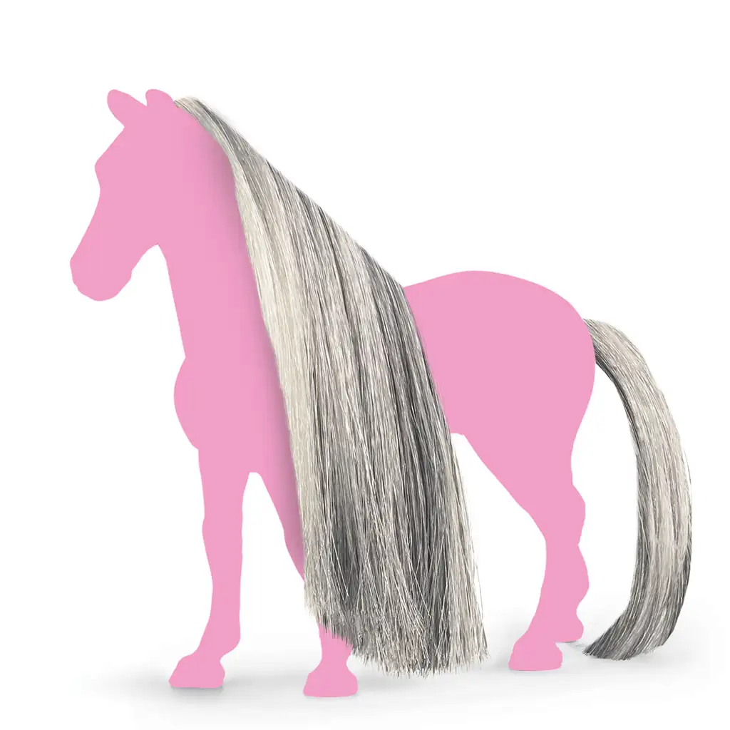 Schleich Horse Club: Sofia's Beauties - Szürke sörény és farok kiegészítő szett (42652) kép 2