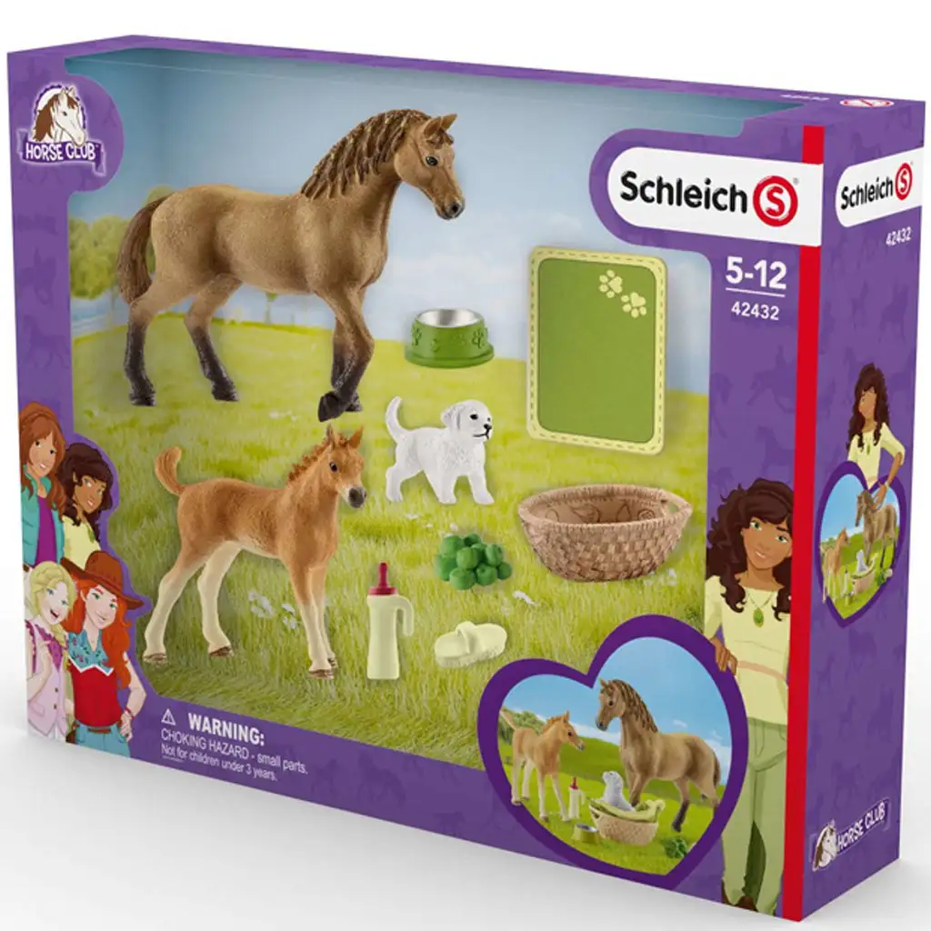 Schleich: Horse Club - Sarah kis állatai ápoló játékszett (42432) kép 1
