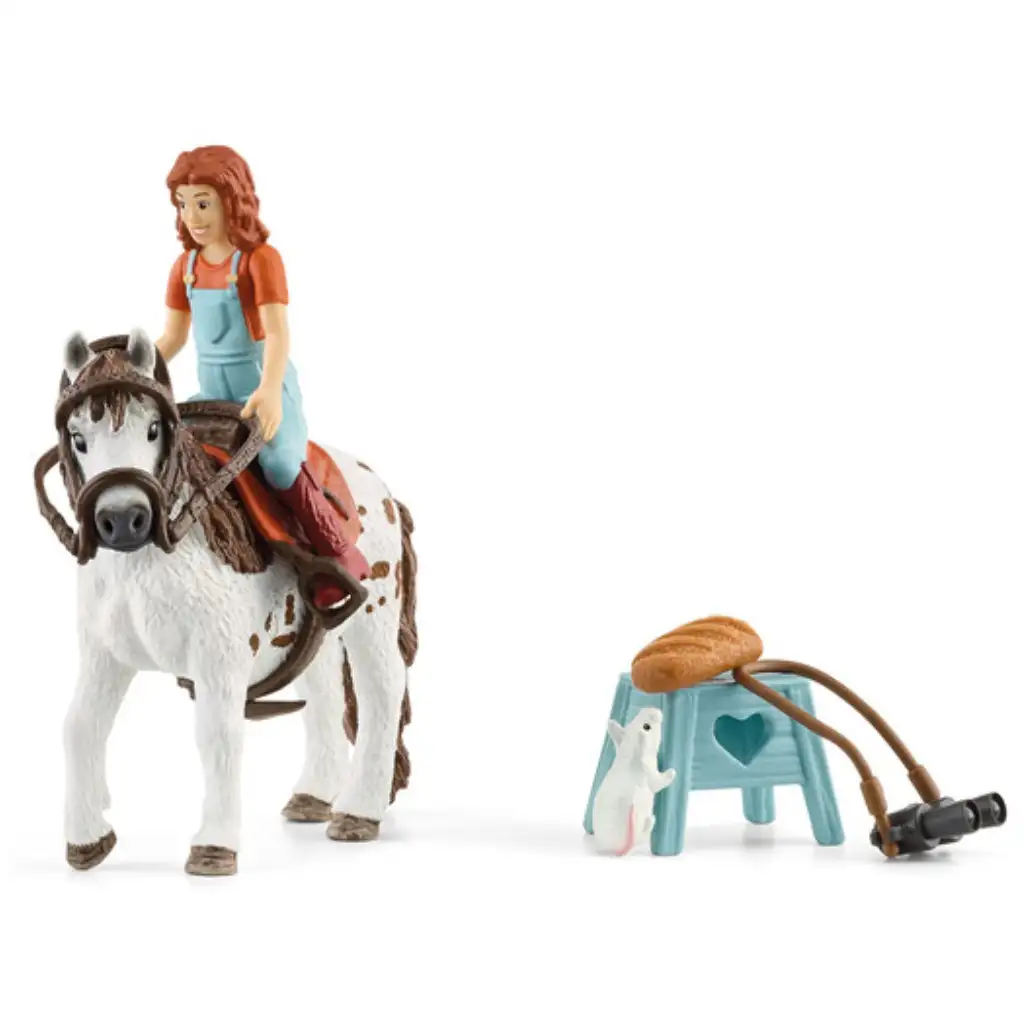 Schleich: Horse Club - Mia és Spotty játékszett ló figurával (42518) kép 2
