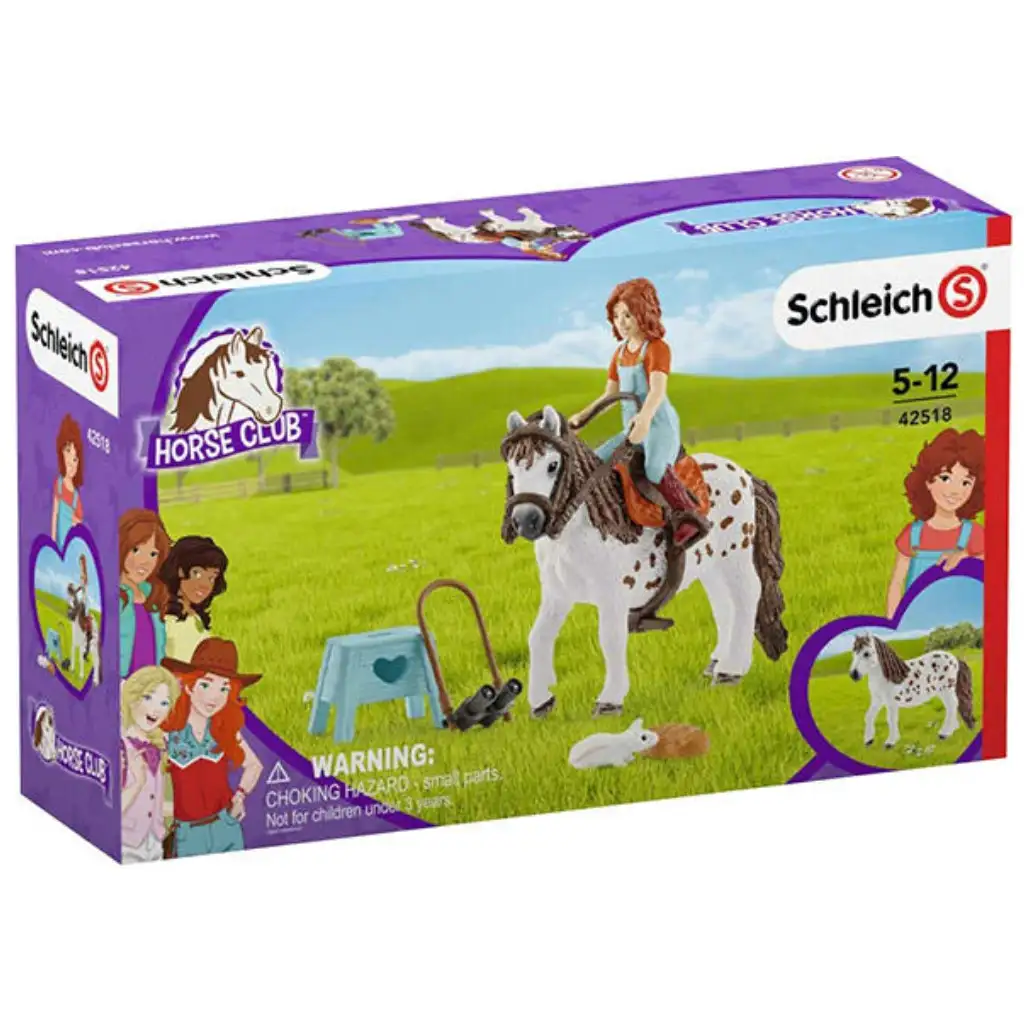 Schleich: Horse Club - Mia és Spotty játékszett ló figurával (42518) kép 1
