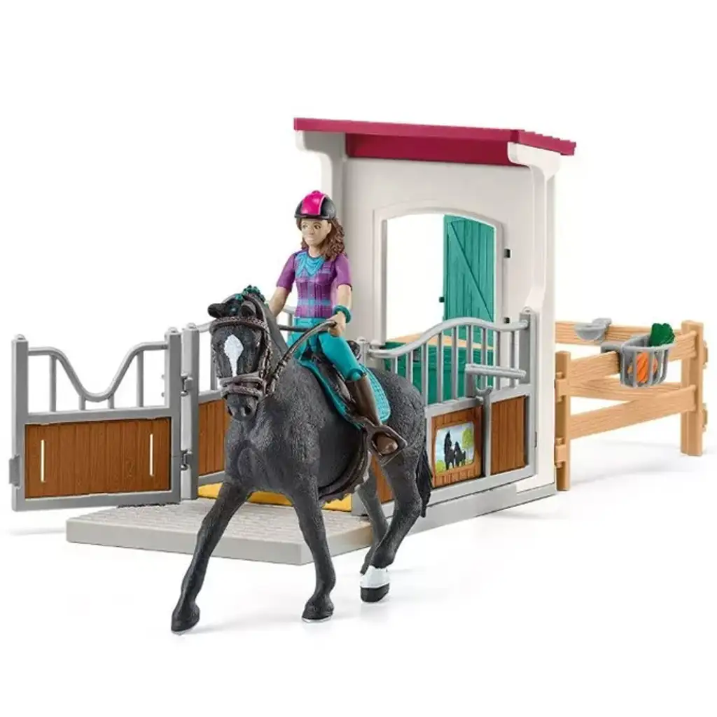 Schleich: Horse Club - Lisa és Storm lovas box játékszett kép 2
