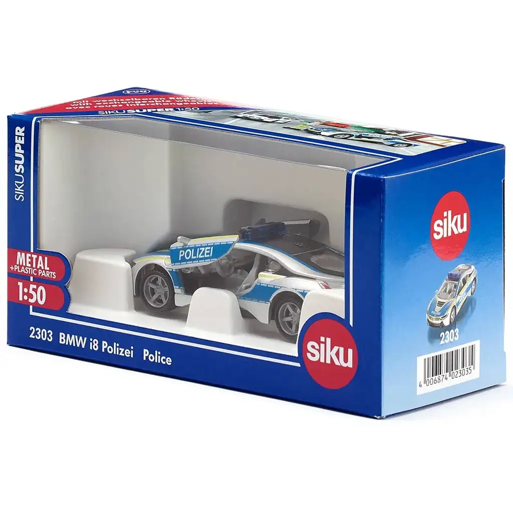 SIKU BMW i8 Police rendőrségi kisautó 1/50 kép 5