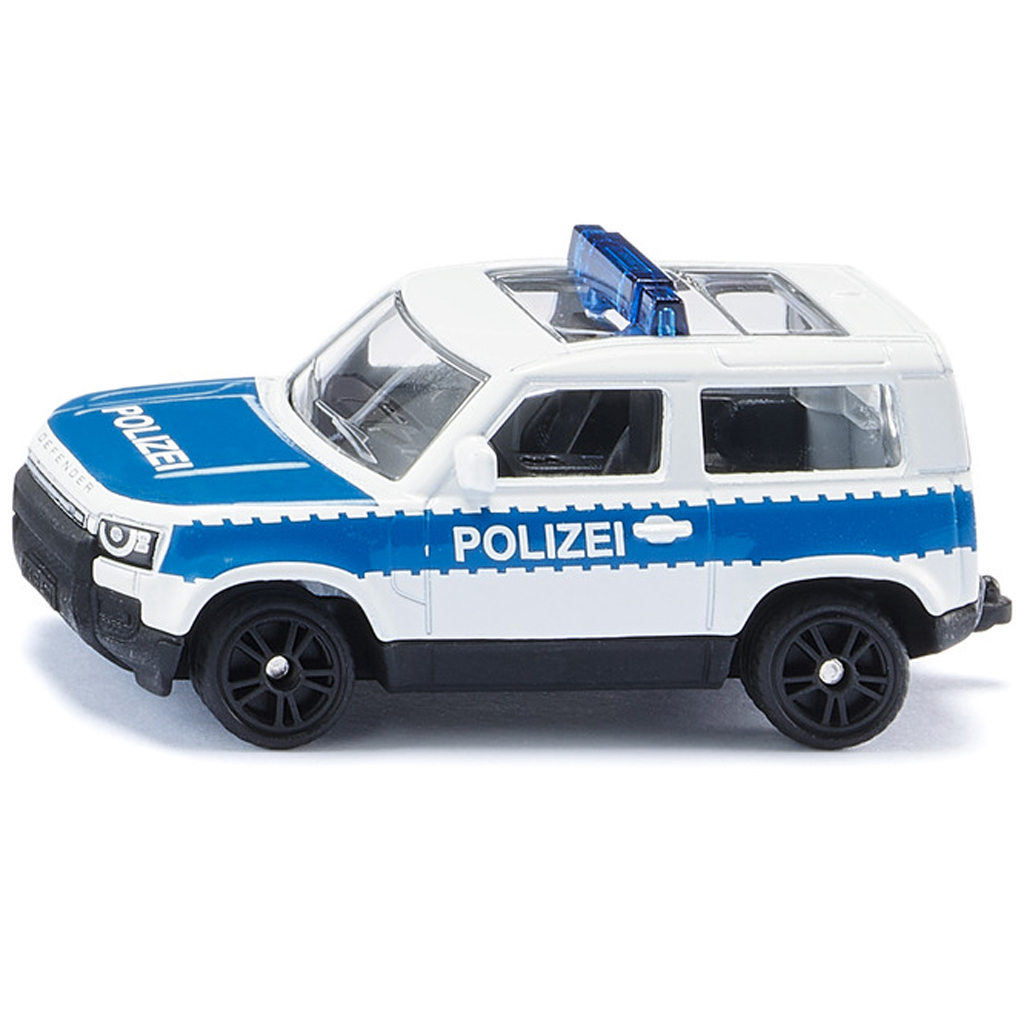 SIKU Land Rover Defender Polizei terepjáró kisautó 1/55