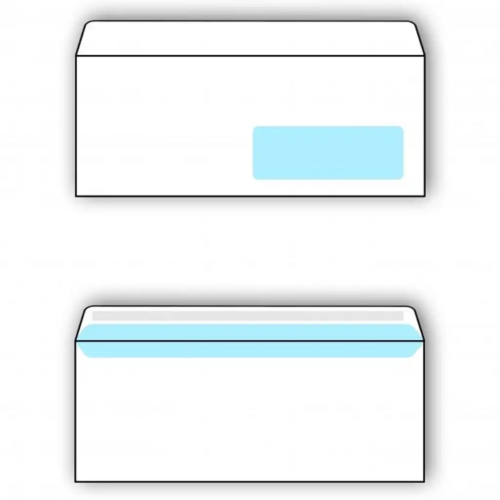 Spirit: Fehér jobb ablakos boríték LA/4 11x23cm 100db-os csomag kép 2