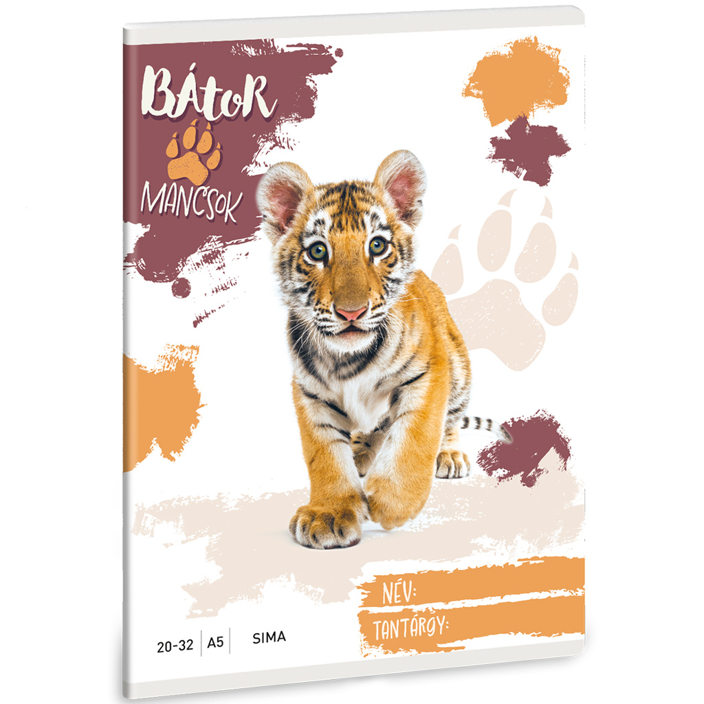 Ars Una: Bátor Mancsok - Tigris sima füzet A/5 20-32