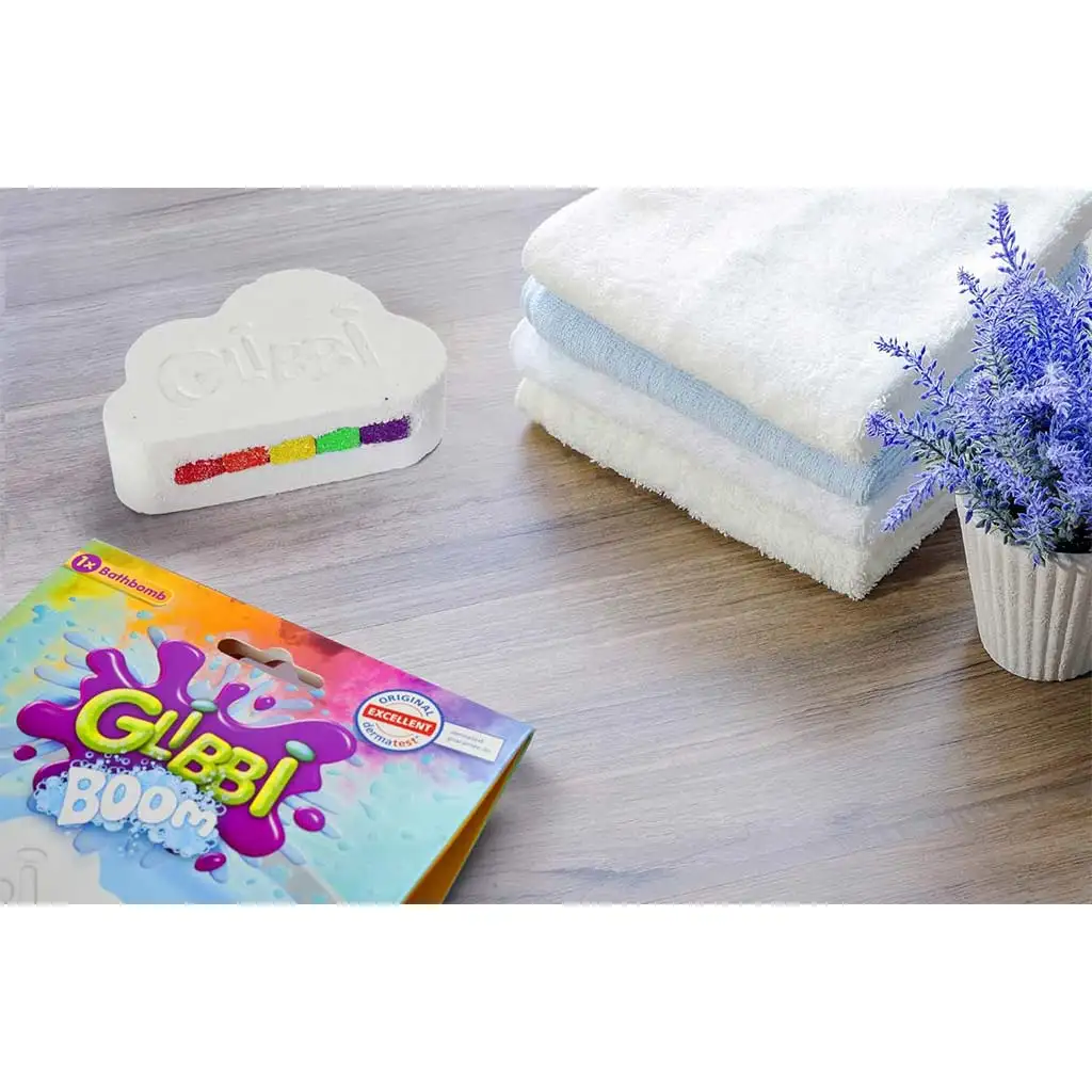 Glibbi Boom: felhő formájú fürdőbomba szivárvány színekkel - Simba toys kép 4