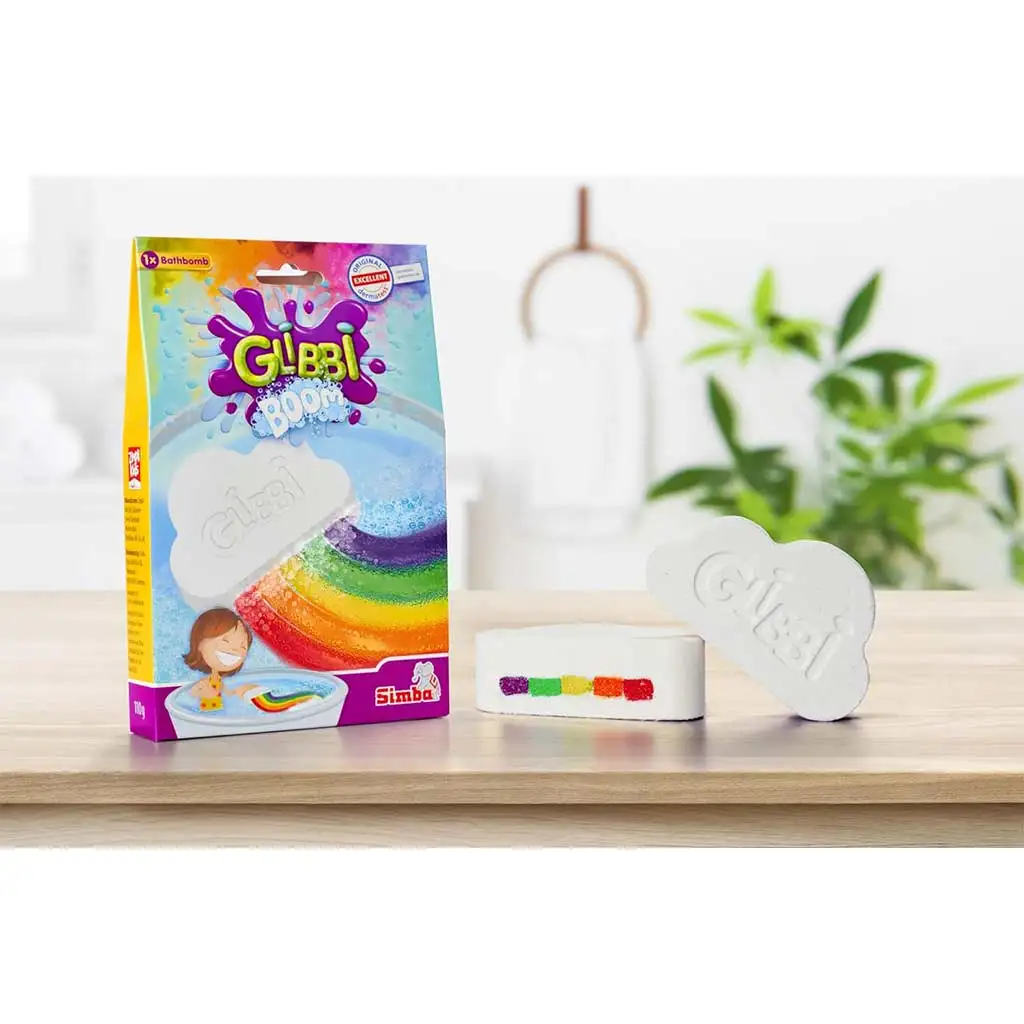 Glibbi Boom: felhő formájú fürdőbomba szivárvány színekkel - Simba toys kép 5