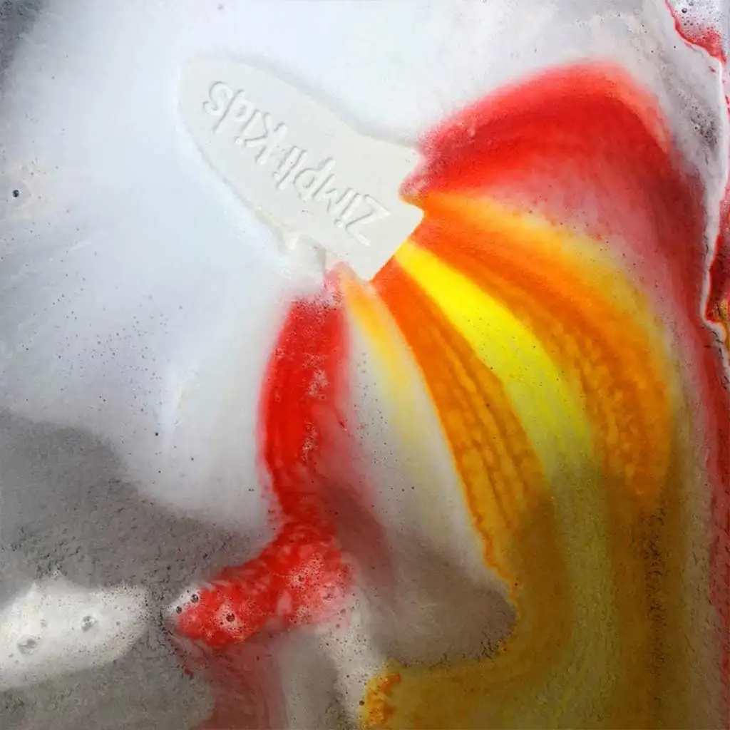 Glibbi Rocket: Rakéta formájú fürdőbomba lángcsóva színekkel - Simba toys kép 4