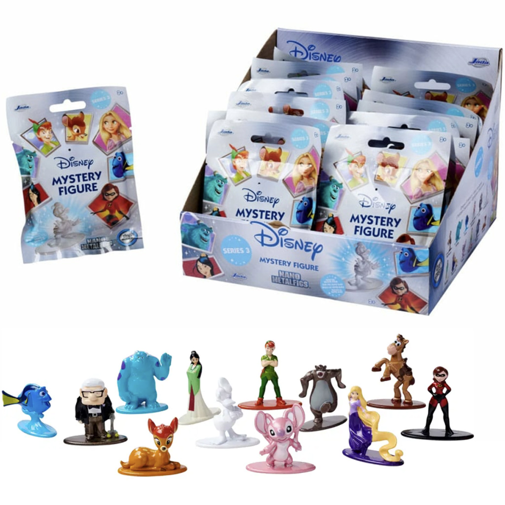 Disney meglepetés nano metálfigurák 1db 3. széria - Jada Toys