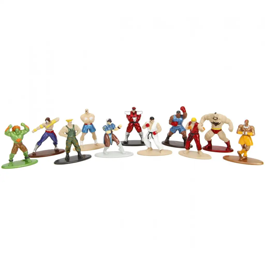 Street Fighter meglepetés nano metálfigurák 1db - Simba Toys kép 2