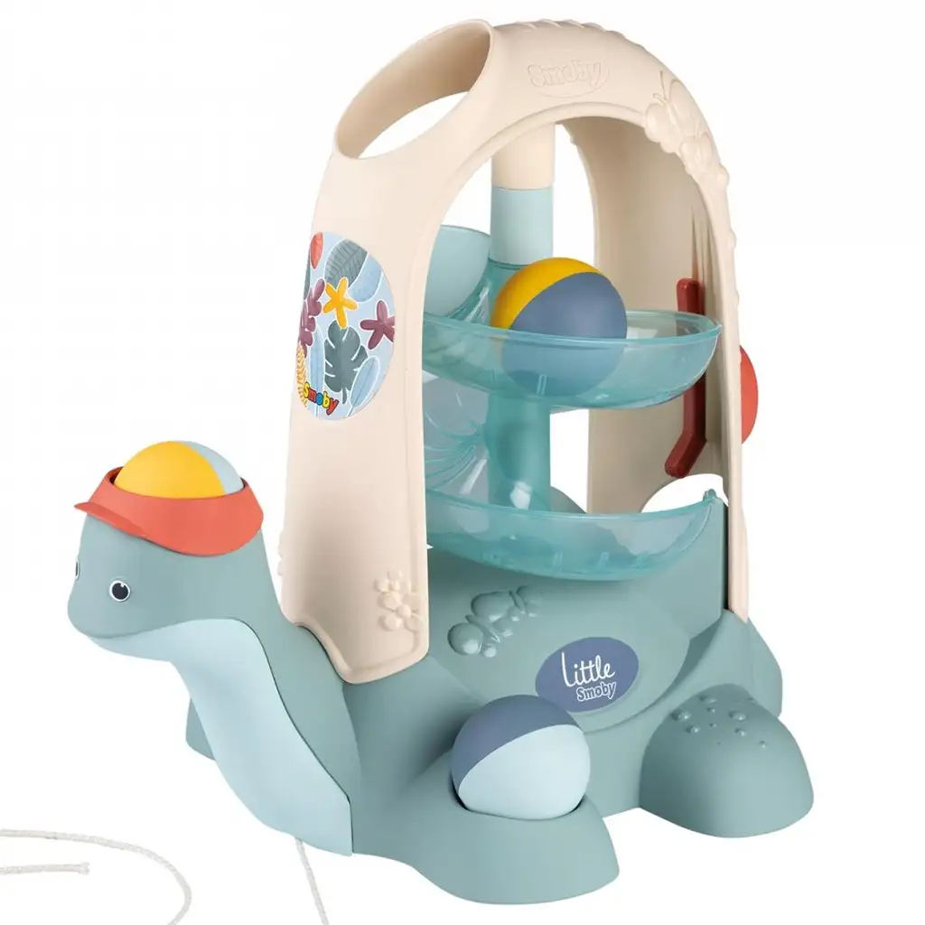 Little Smoby: Húzható teknős golyópálya bébijáték - Simba Toys kép 2
