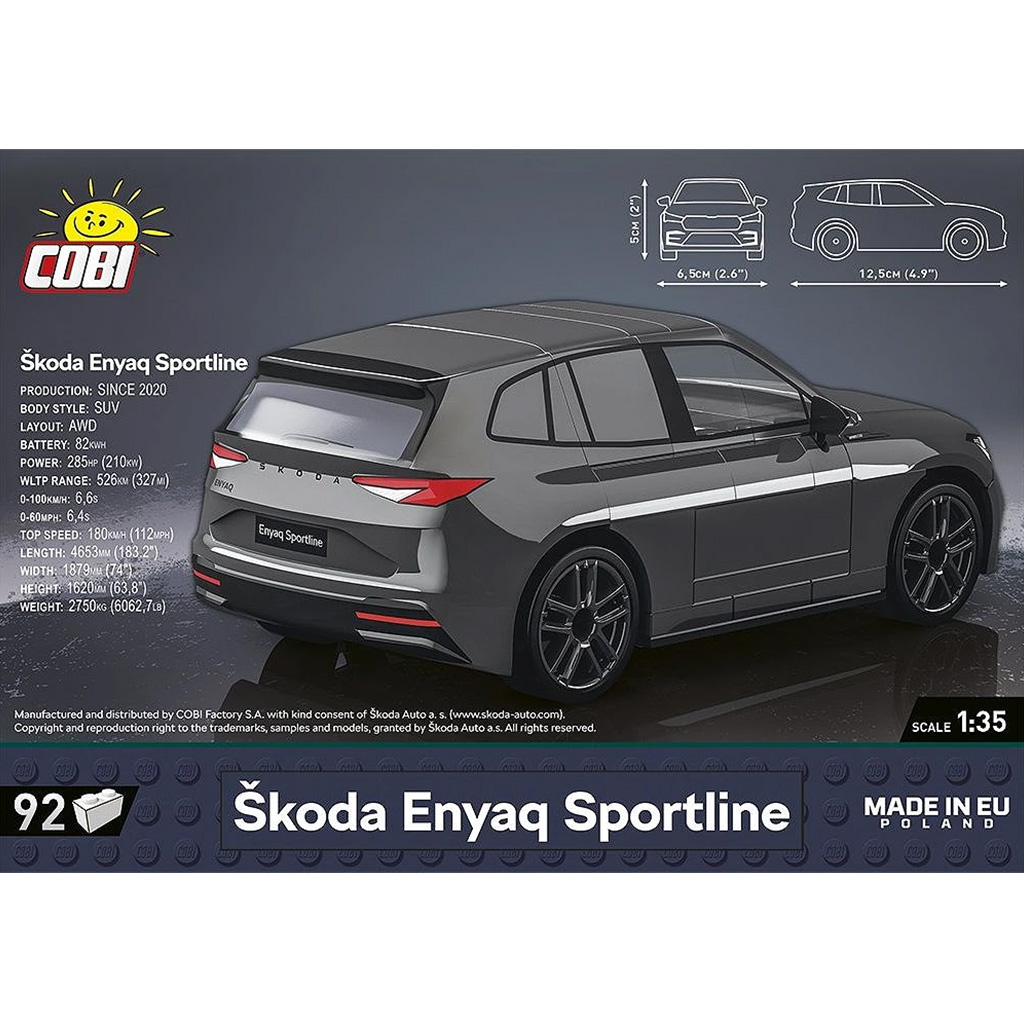 COBI: Škoda Enyaq Sportline építőjáték (24576) kép 3