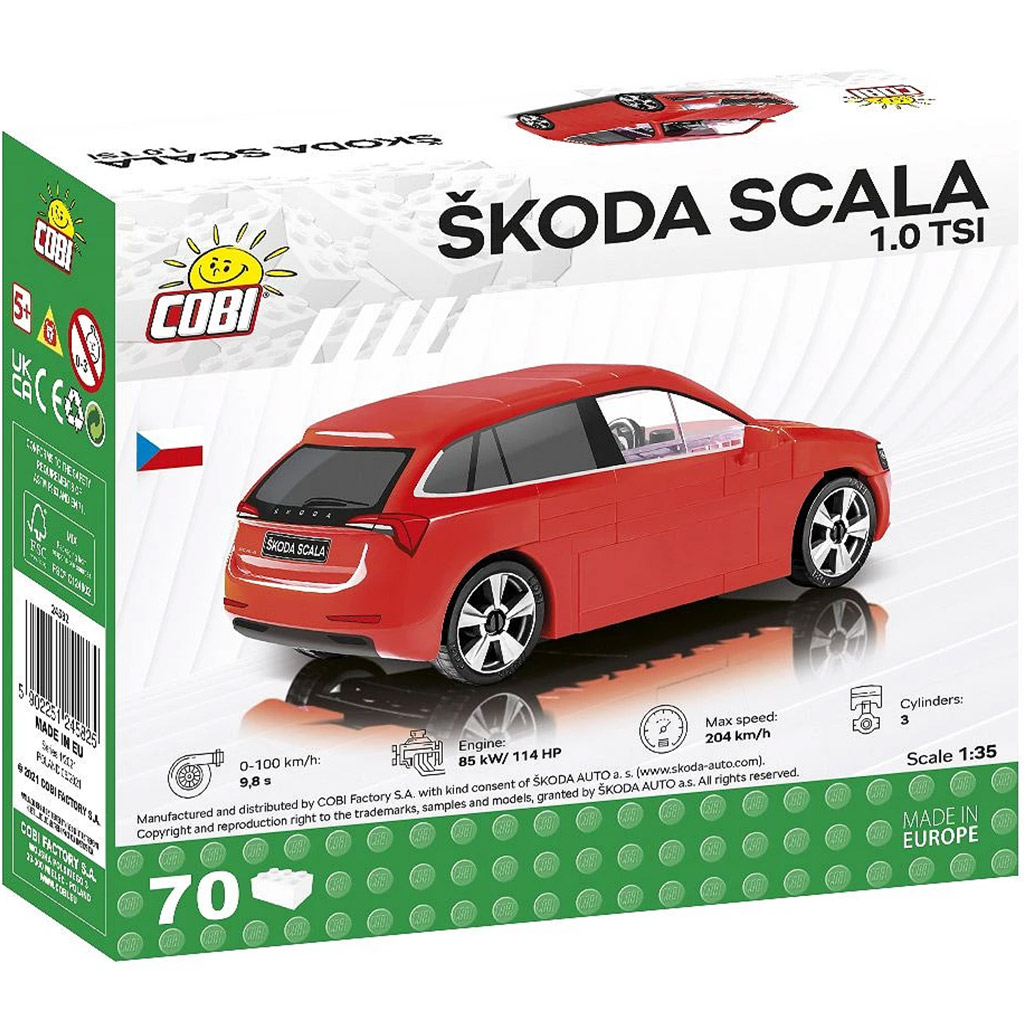 COBI: Škoda Scala 1.0 TSI építőjáték (24582) kép 3