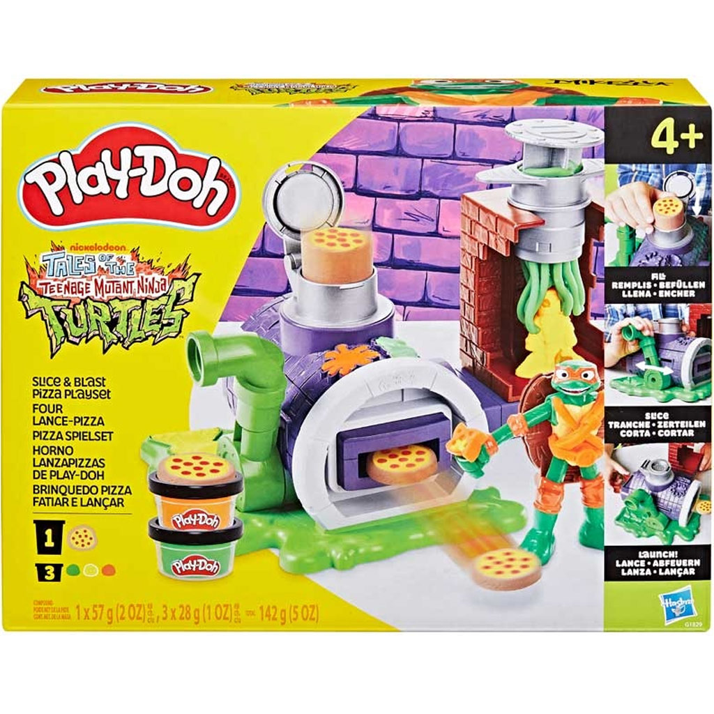 Play-Doh: Tini Ninja Teknőcök Slice and blast pizza játékkészlet - Hasbro