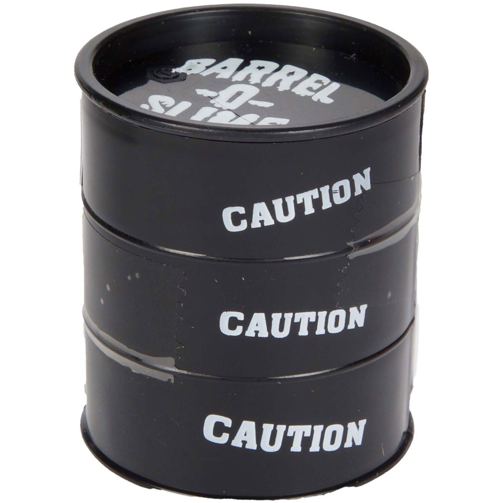 Fekete slime mini olajoshordóban