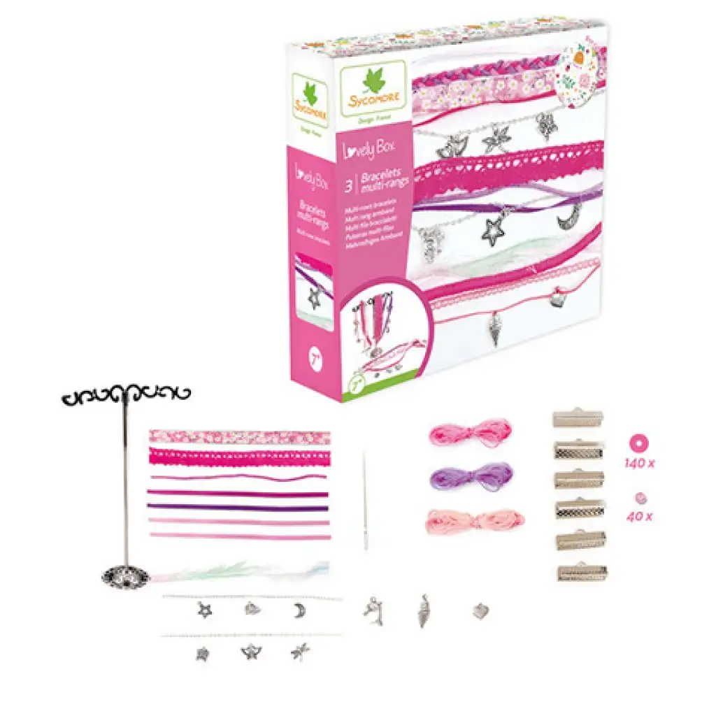 Lovely Box karkötőkészítő szett 3db karkötőhöz kép 2