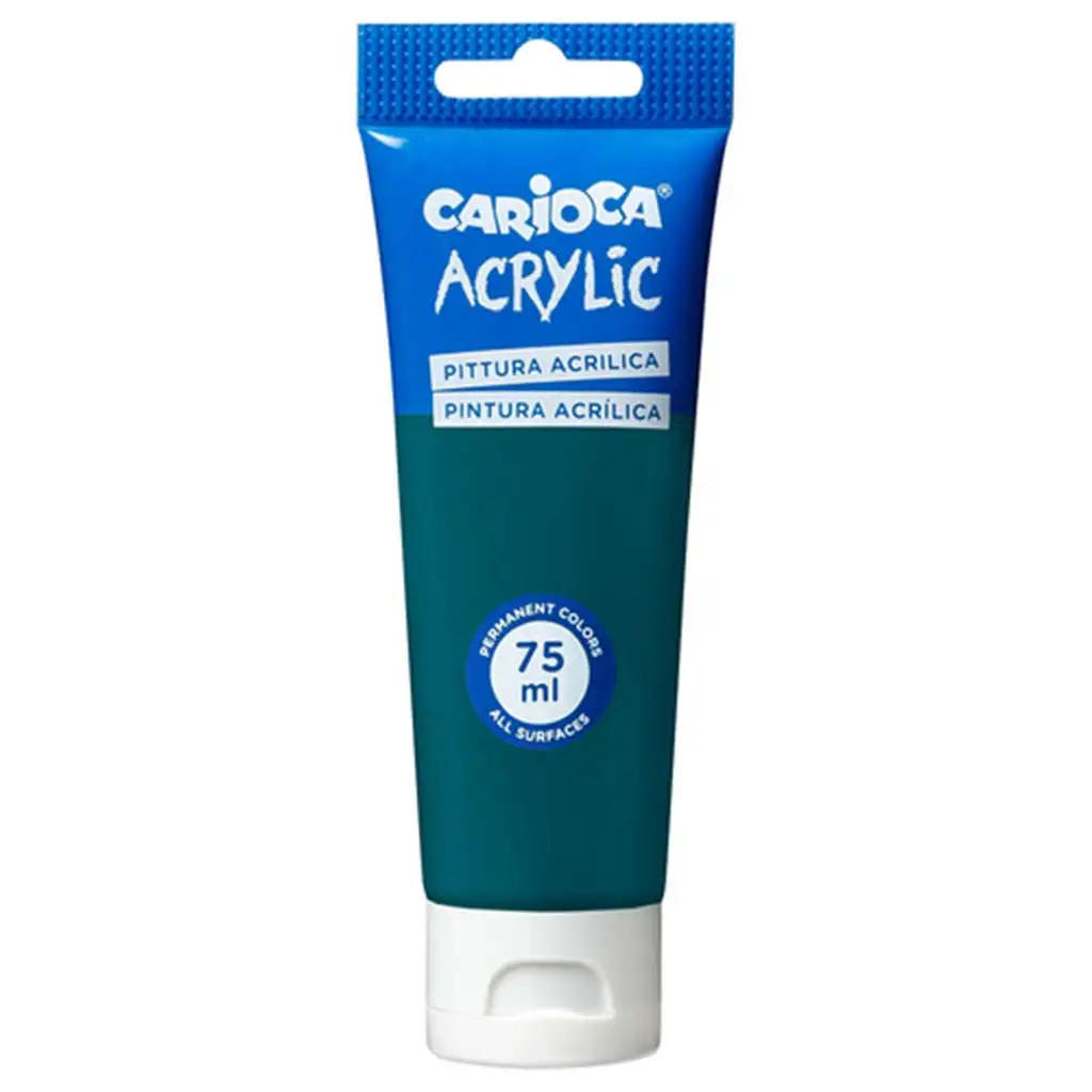 Acrylic 75ml-s akril festék smaragdzöld színben - Carioca kép 1