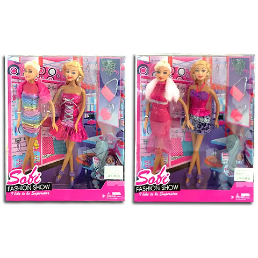 Sofi Fashion Show divatbabák kiegészítőkkel 2 változatban