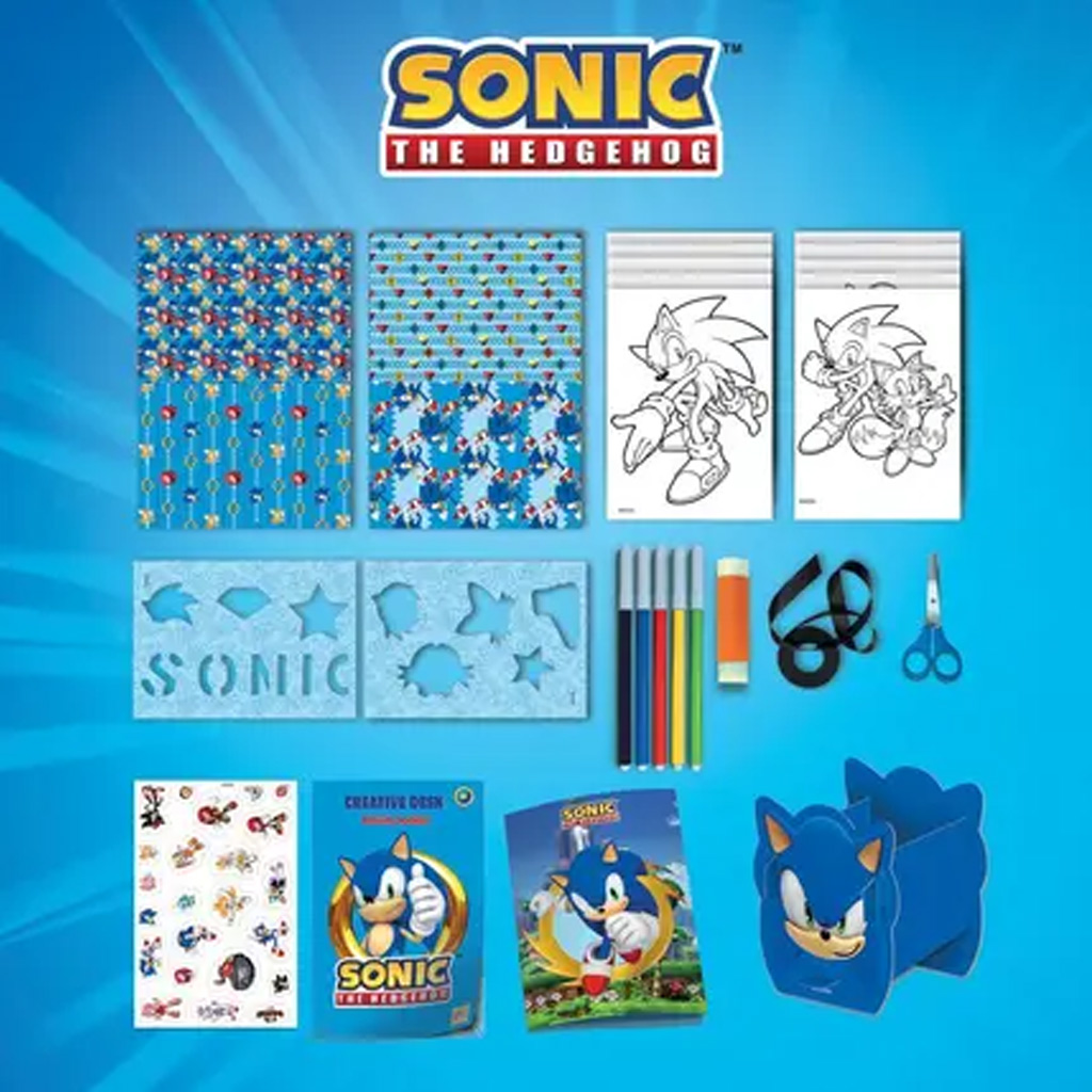Sonic Kreatív színező szett táskában – Lisciani kép 3