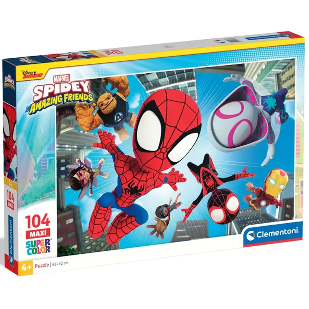 Spidey és csodálatos barátai bevetésen 104db-os maxi supercolor puzzle - Clementoni