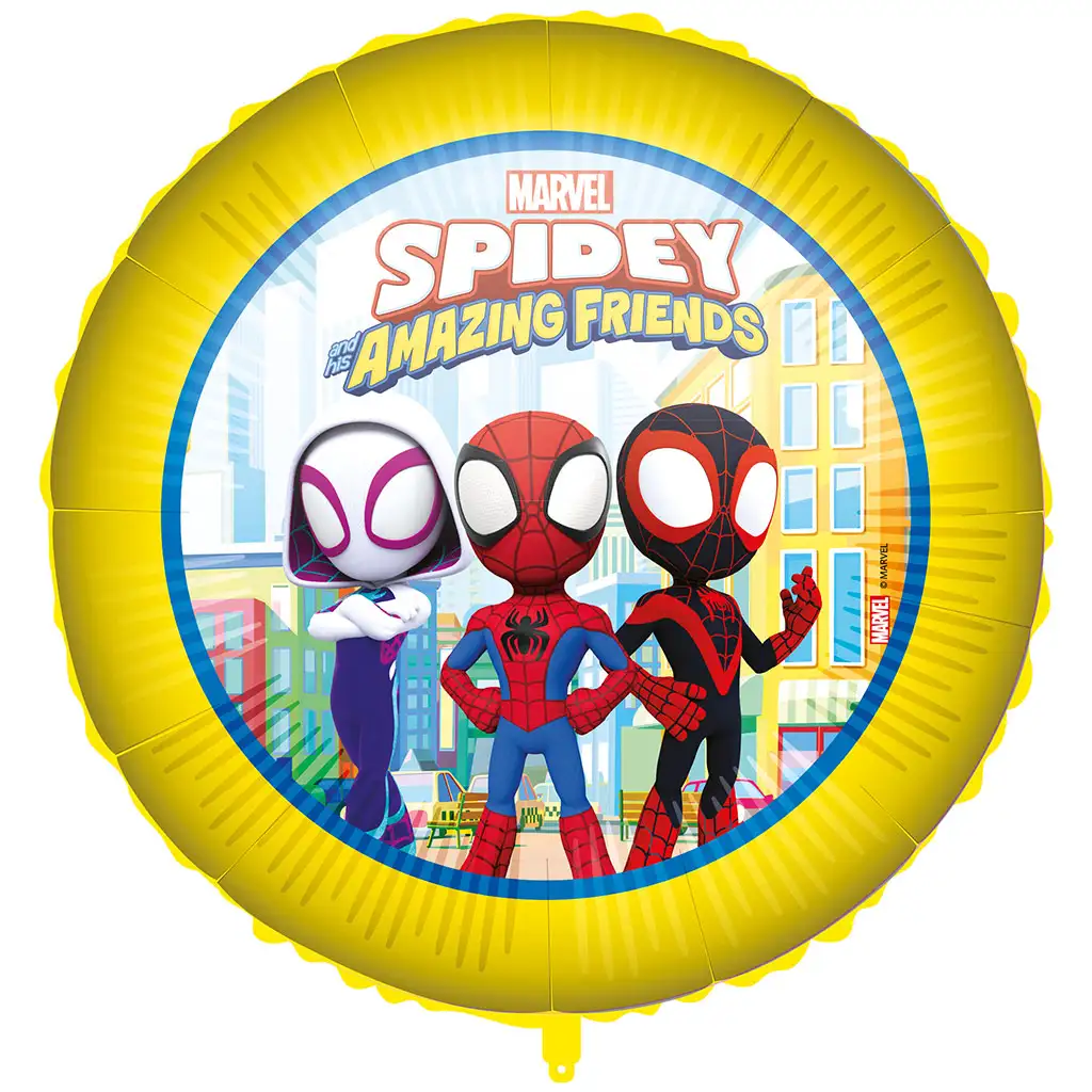 Spidey kör alakú fólia lufi 46cm