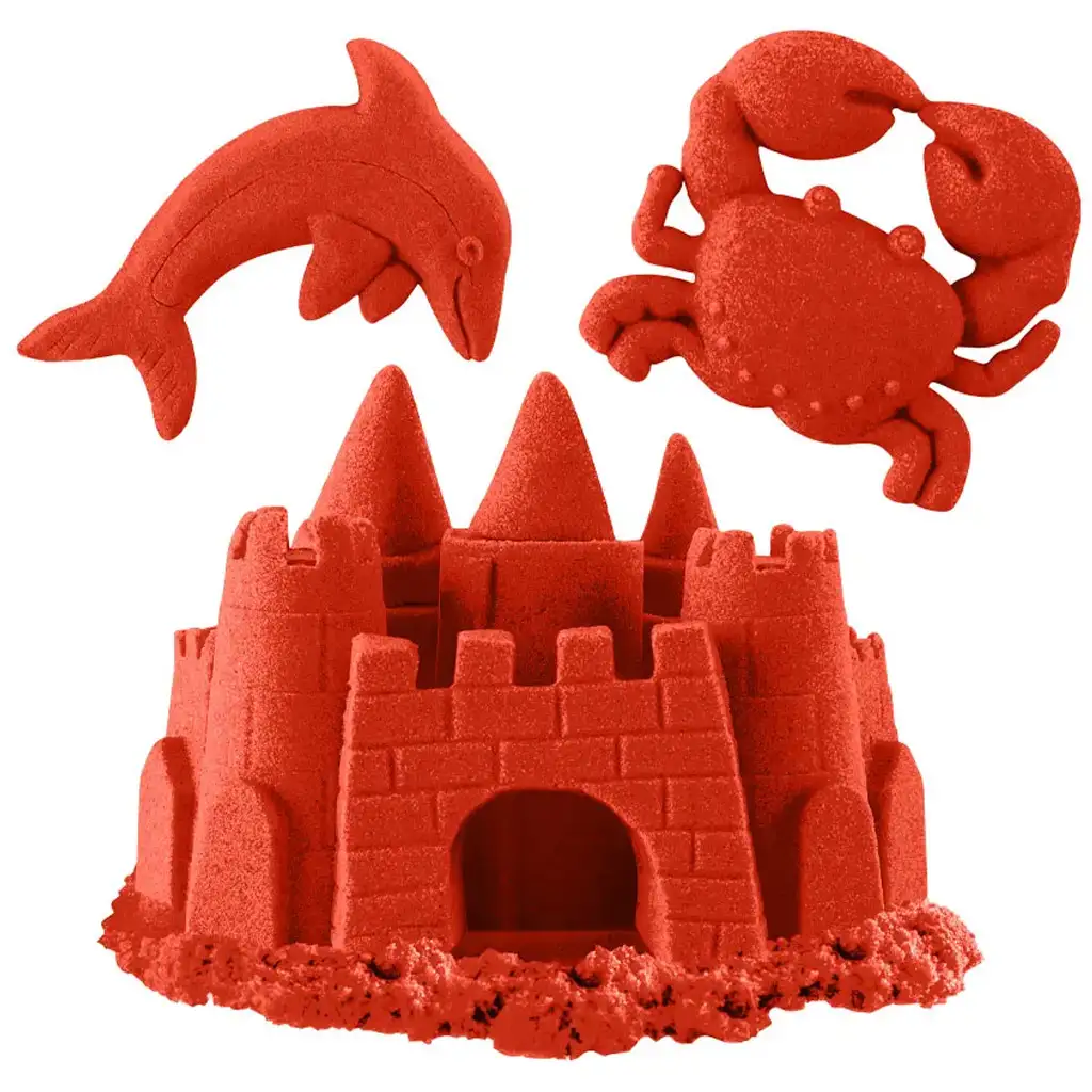 Kinetic Sand: Neon piros homokgyurma - Spin Master kép 2