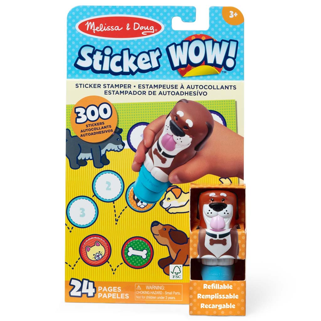 Melissa&Doug: Sticker WOW! Matrica pecsételő – Kutya – Spin Master