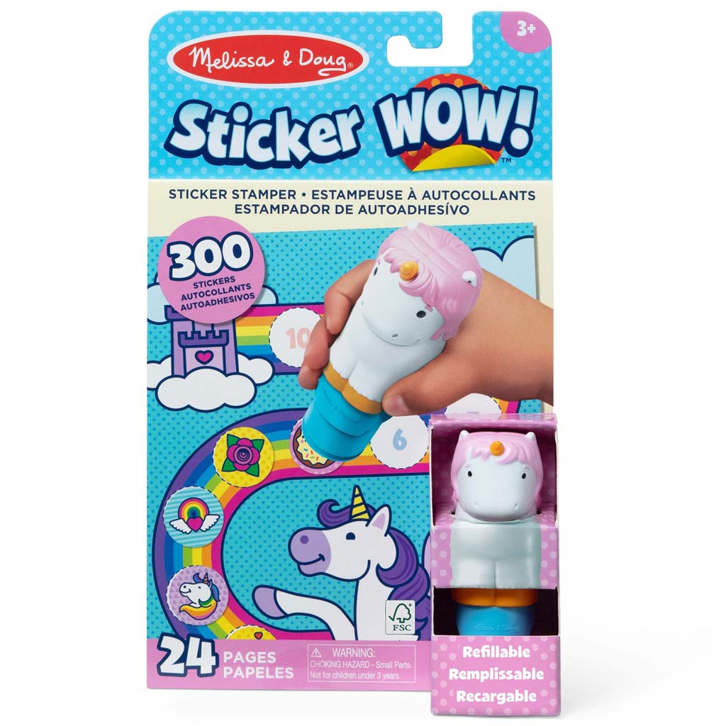 Melissa&Doug: Sticker WOW! Matrica pecsételő – Unikornis – Spin Master