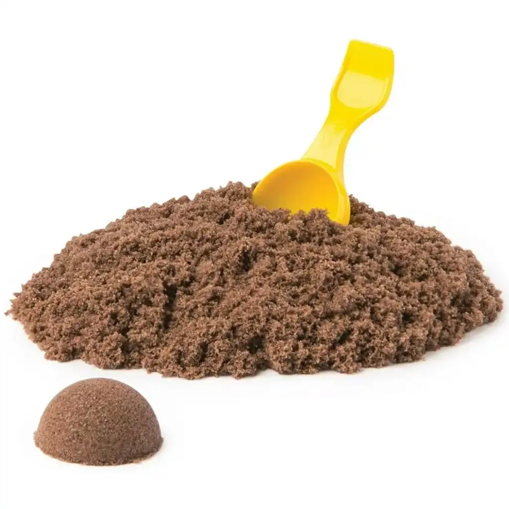 Kinetic Sand: Fagyis doboz barna homokgyurmával - Spin Master kép 2