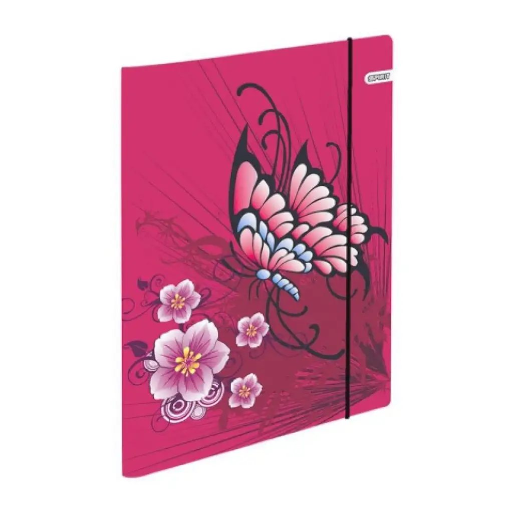 Spirit: Pillangó virággal 4db-os Cool ergonomikus iskolatáska szett kép 4