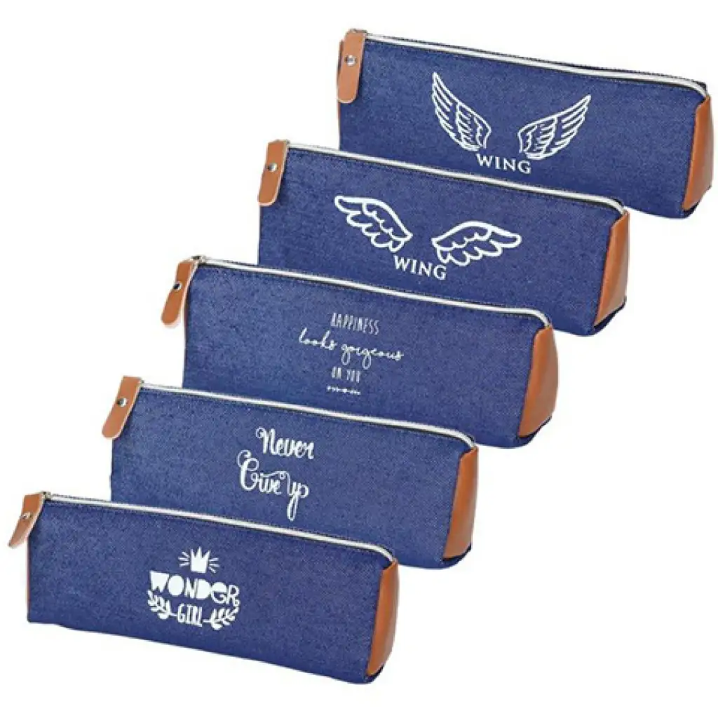 Spirit: Cruises kék színű hengeres tolltartó 5 féle mintával 19x7cm kép 1