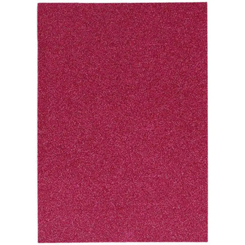 Spirit: Öntapadós csillámos dekorációs habszivacs lap fukszia színben A/4 1db