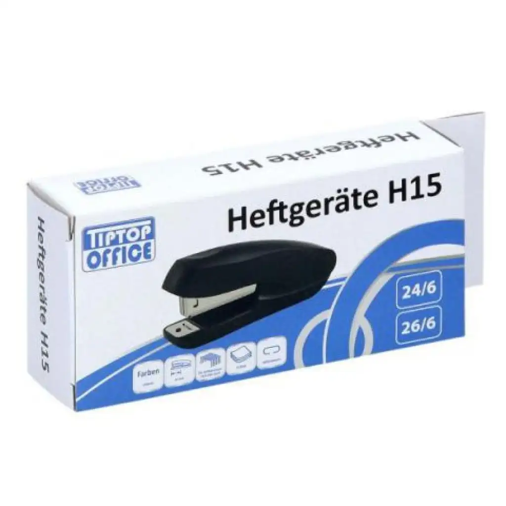 Spirit: Fekete műanyag kézi és asztali tűzőgép 24/6-26/6 - H15