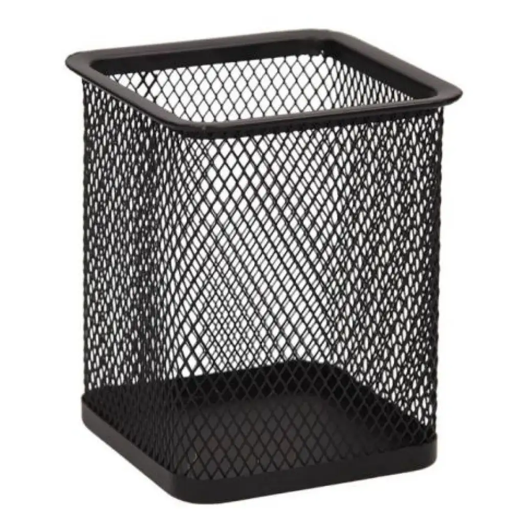 Spirit: Fekete fémhálós asztali írószertartó